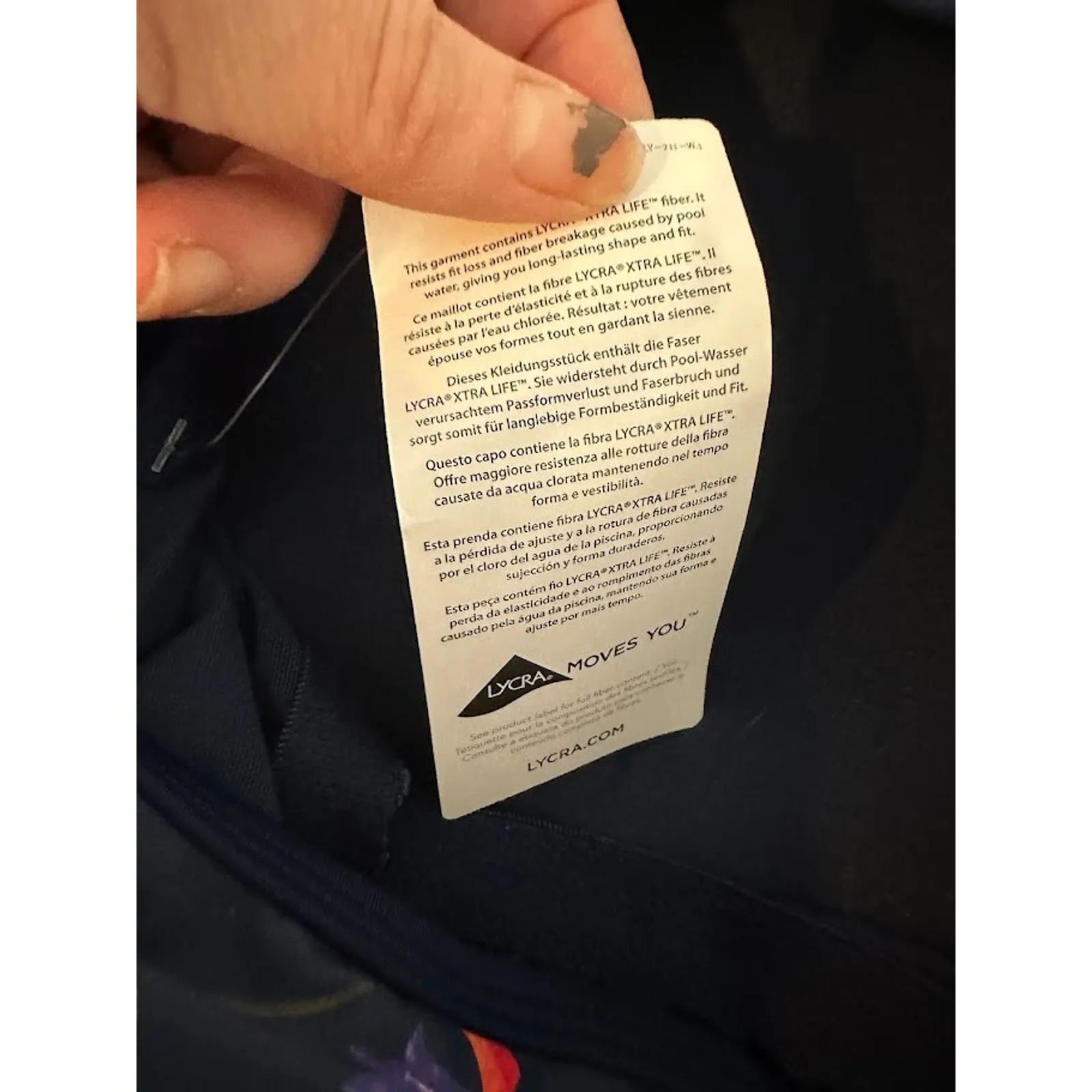 Lands End Tugless High Neck Swim Dress 12 Long Padded Modest Floral Swimsuit NEW - Image 7