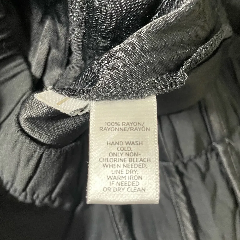 Ann Taylor LOFT Black Elastic Waist Straight Skirt - Size Small - Knee Length - Image 5