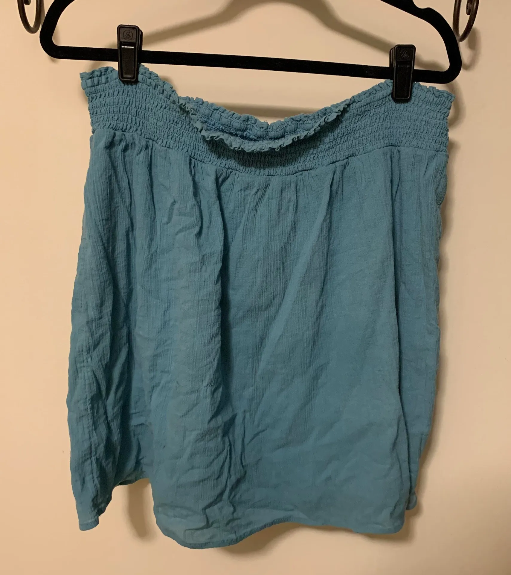 Cute And Cozy Blue Stretchy Skirt - Image 2