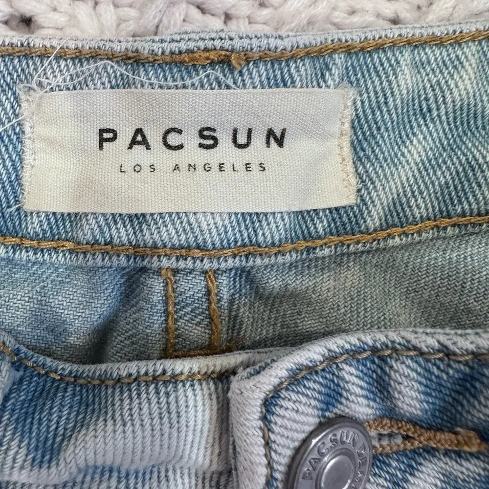 PacSun WOMENS  Blue Jean MOM Shorts High-Waisted 26 - Image 5