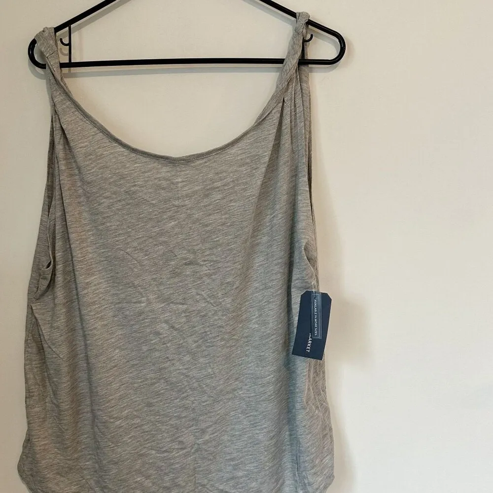 NWT Melrose and Market Gray Twist Strap Tank Top - 2X - Image 4