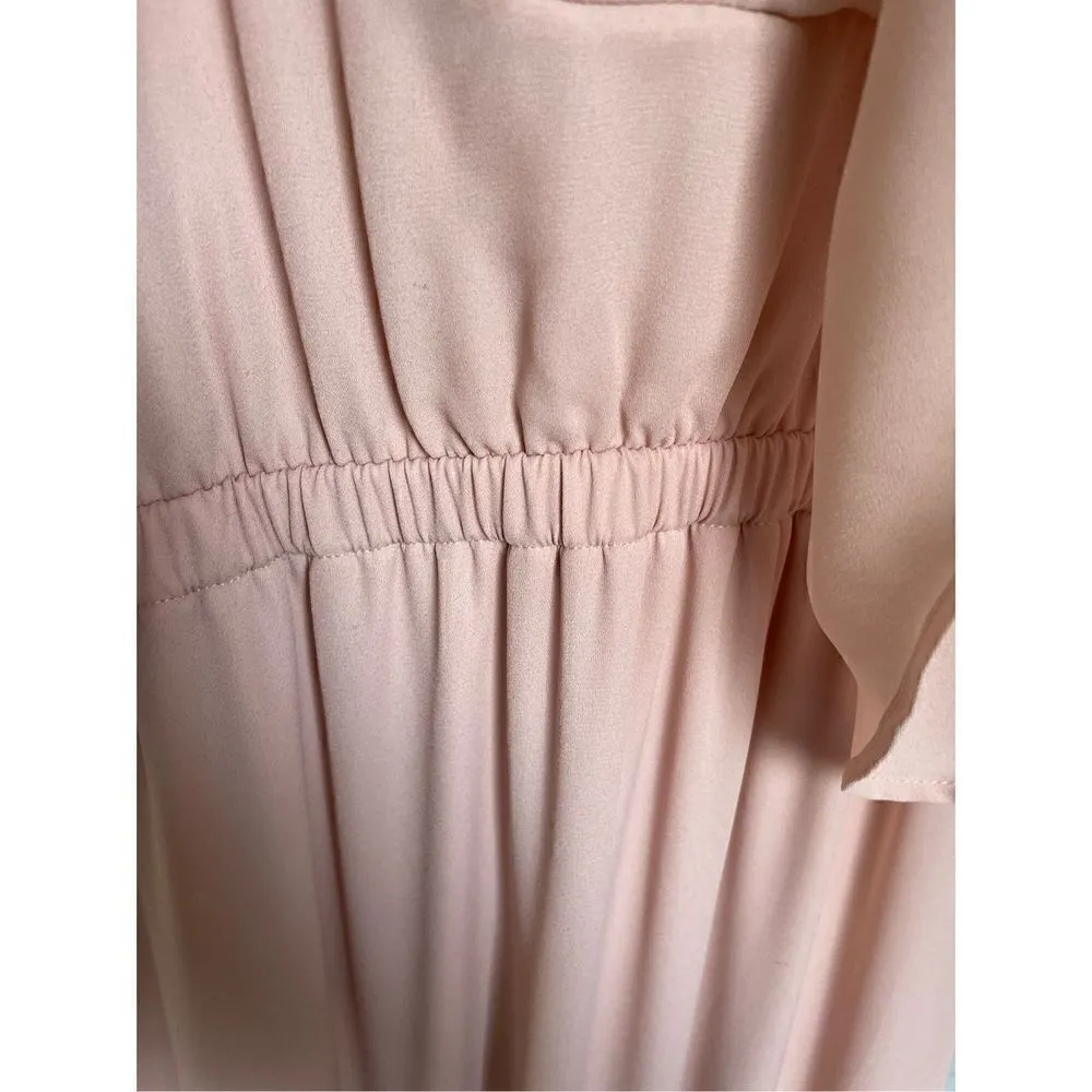Show Me Your Mumu Caitlin Ruffle Maxi Dress/ Bridesmaid Blush Size L - Image 9