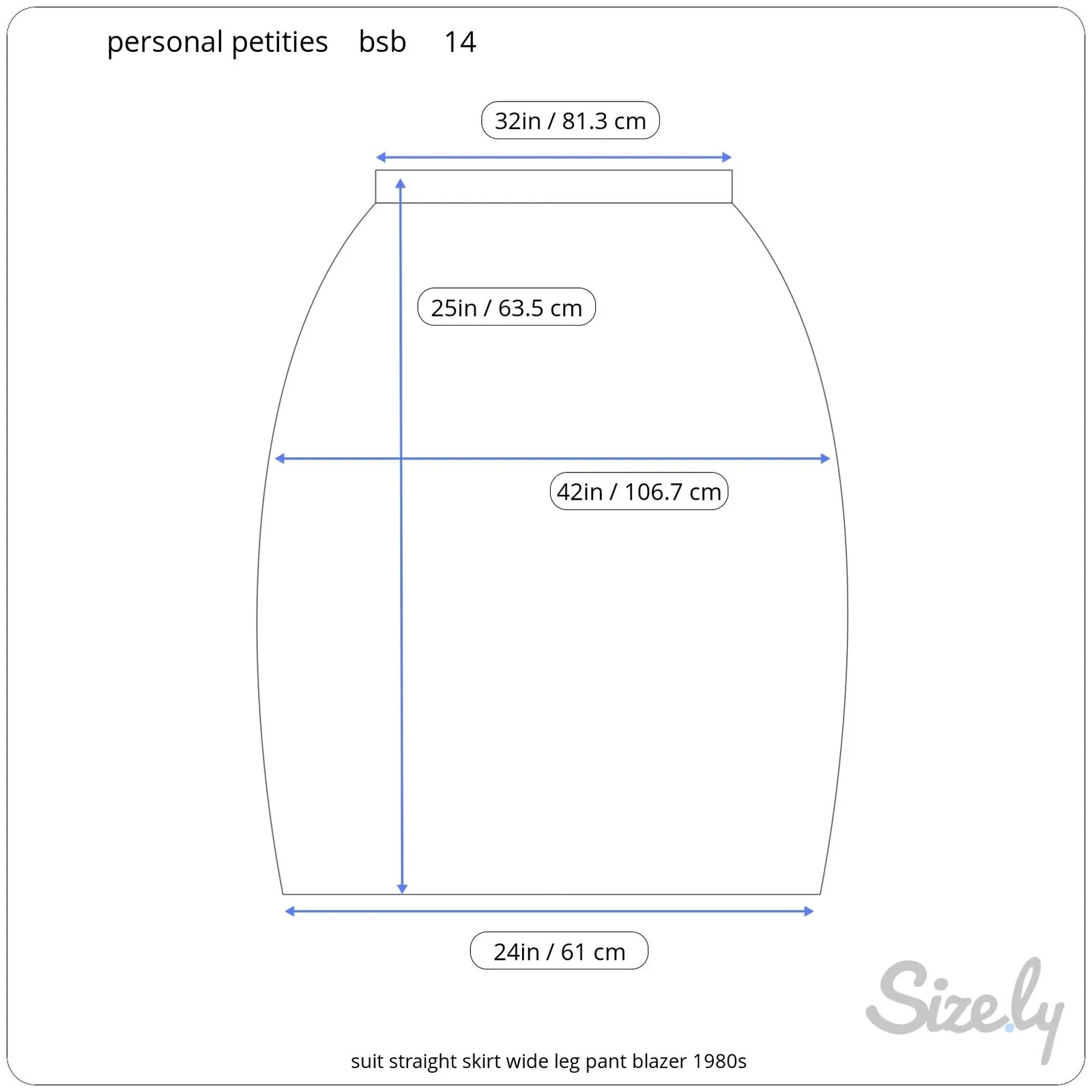 suit straight skirt wide leg pant blazer 1980s navy blue Size 14 - Image 4