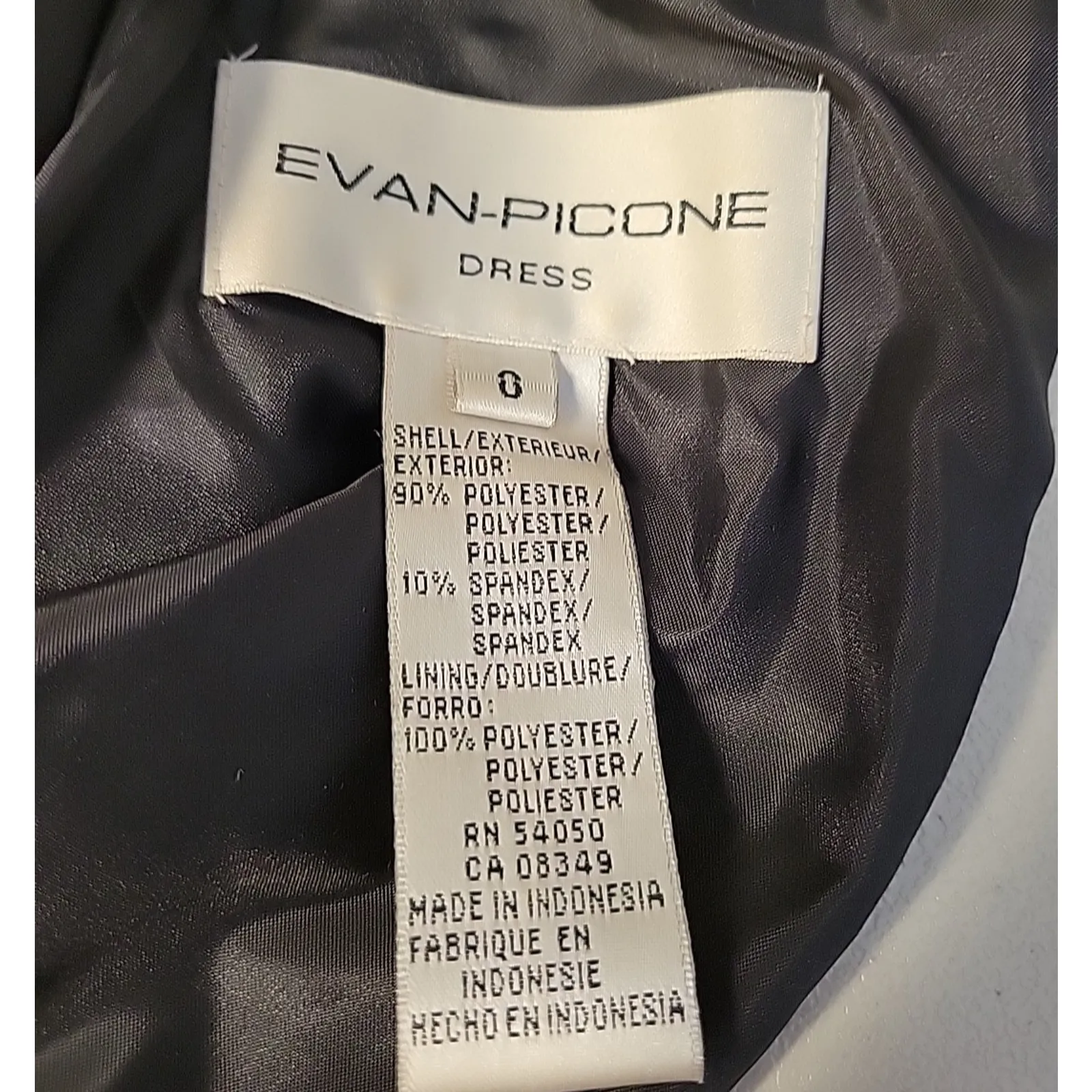 Vintage Evan Picone Velvet‎ Dress Black Red Floral 90s Whimsigoth Witchy Size 0 - Image 6