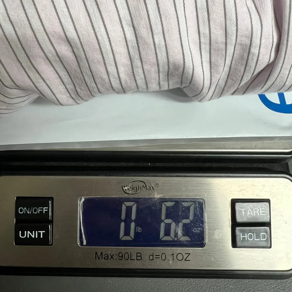 Something Navy Women's Button Down Striped Pink Short Sleeve Shirt Size Small - Image 11