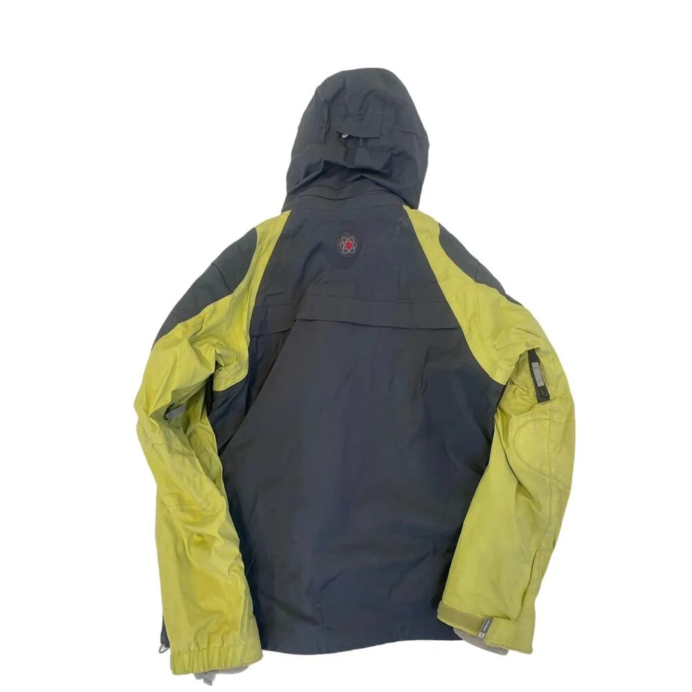 Burton Formula Gray Lime Green Snowboarding Jacket Sz M Fleece Lined Winter Warm - Image 11