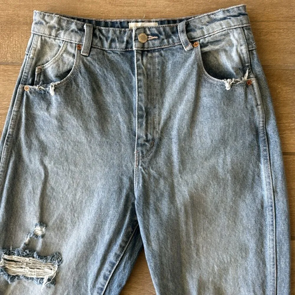 Rollas Elle Super High Rise Relaxed Jeans Size: 28 - Image 4