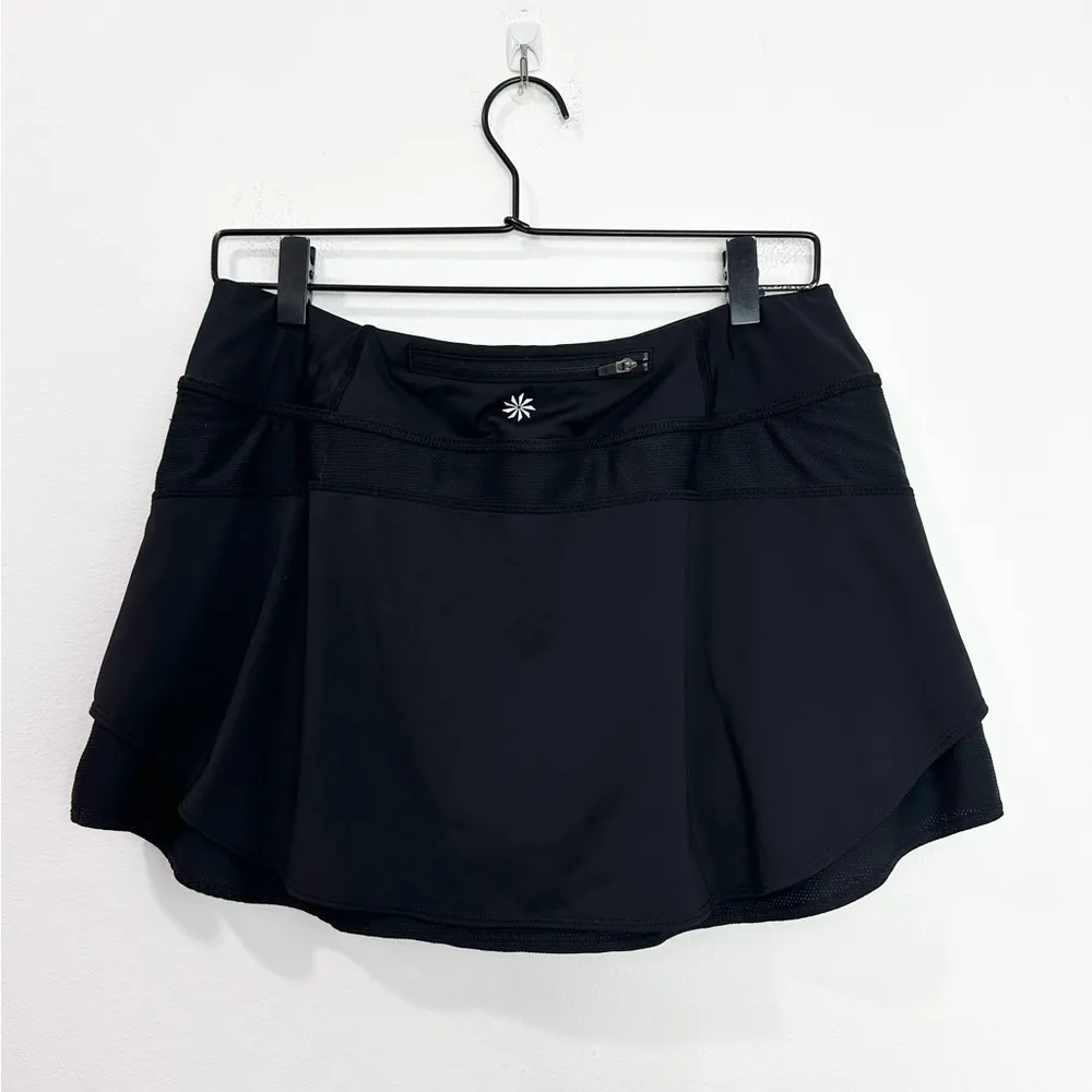 Athleta Bustle Skort Black Skirt Active Style 489449 Athletic Pickleball medium - Image 3