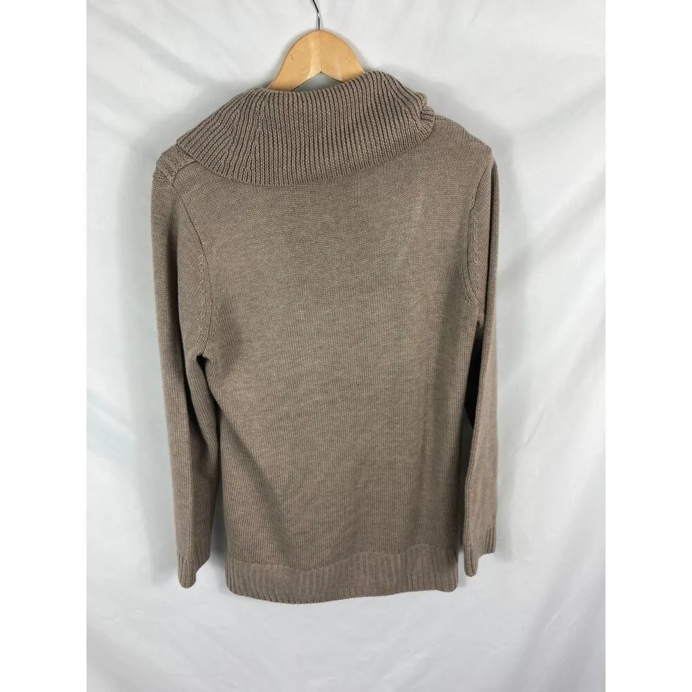 Calvin Klein Cowl Neck Hi Lo Knit Sweater Size Large - Image 3