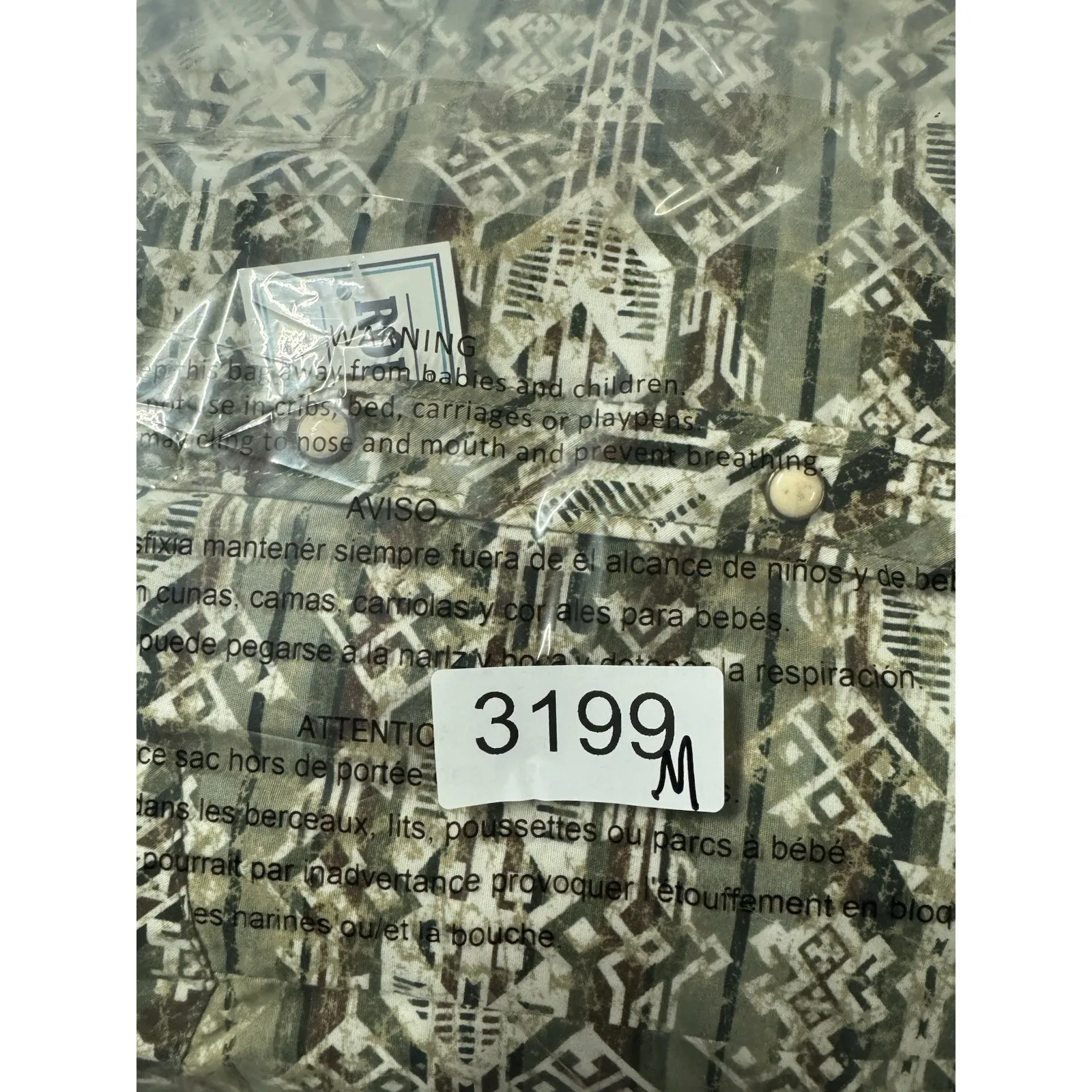 PANHANDLE‎ Rough Stock Womens Geometric Aztec Embellished Pearl Snap Shirt XXL Size undefined - Image 10