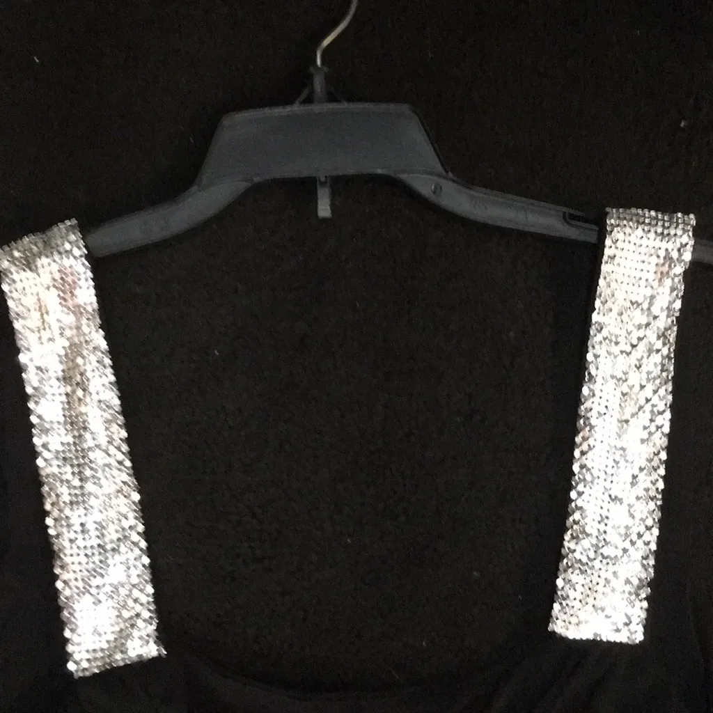 Spense size 8 formal dress black with sequins - Image 3