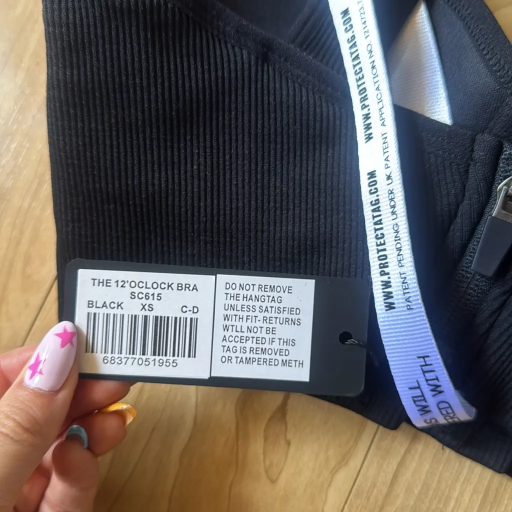 The 12 o Clock Bra Black Size XS - Image 3