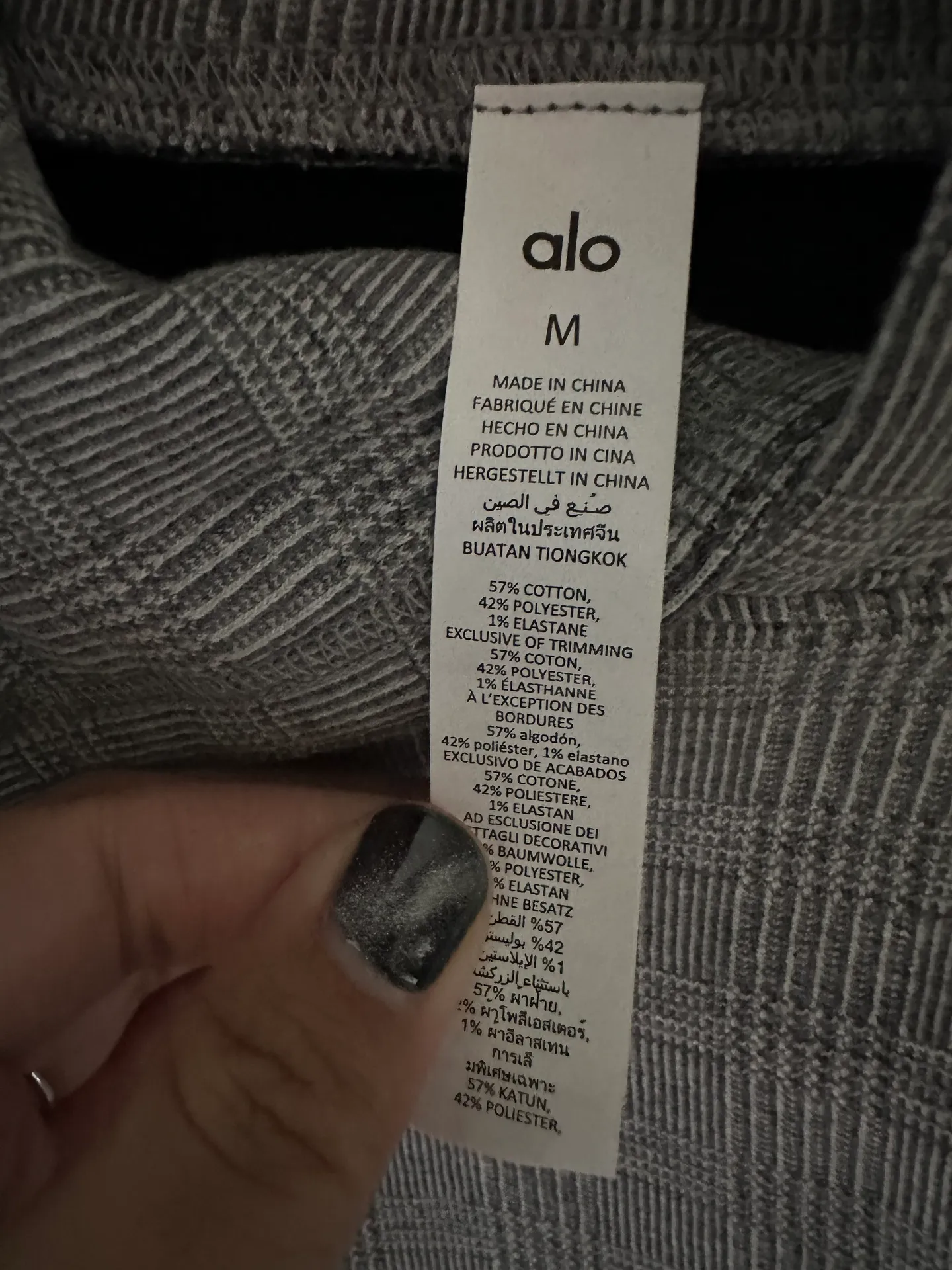 Alo Glenplaid  Hoodie Pullover Sweatshirt - Image 6