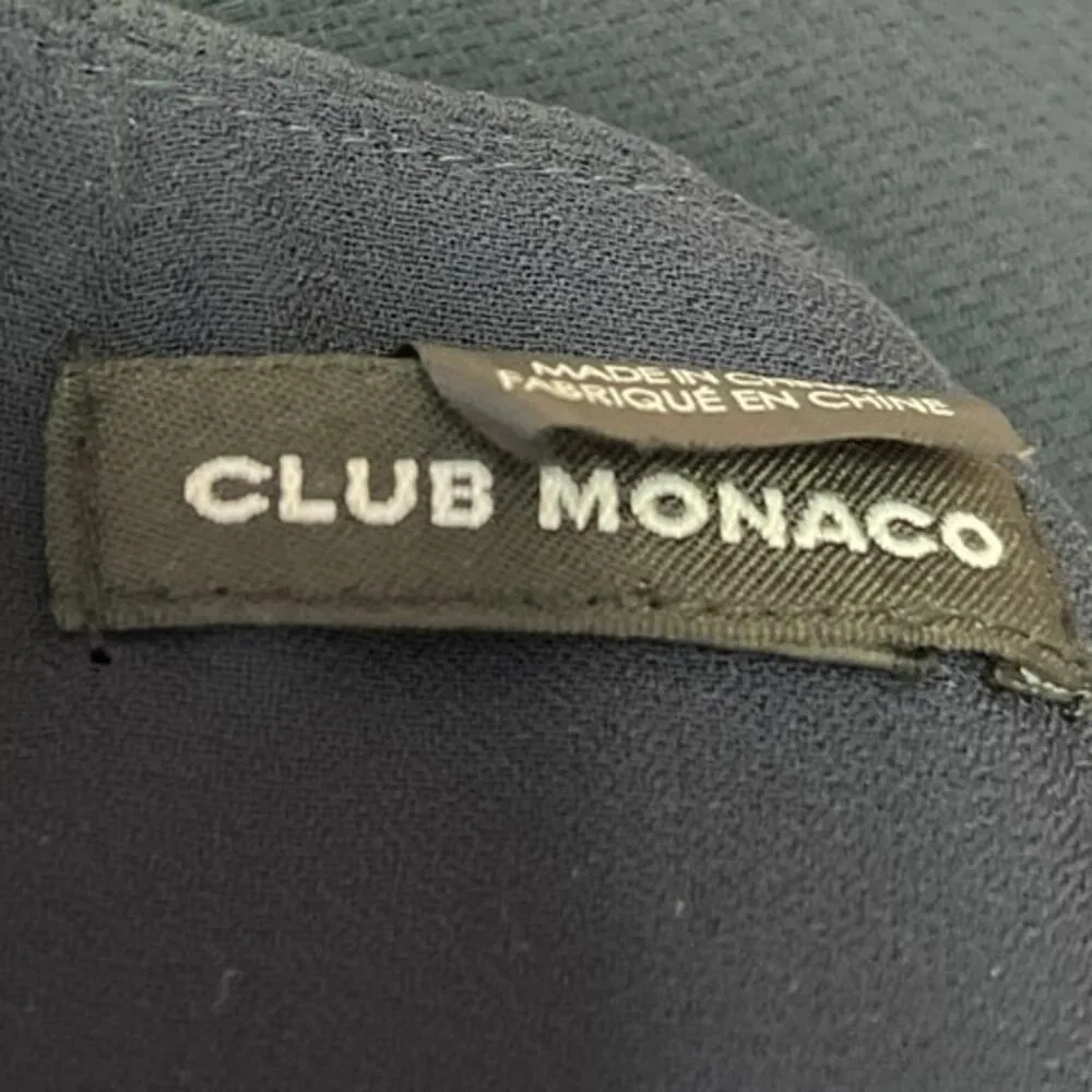 Club Monaco Women's Navy Blue Sleeveless Cutout Open Back Jumpsuit Romper Size 0 - Image 4