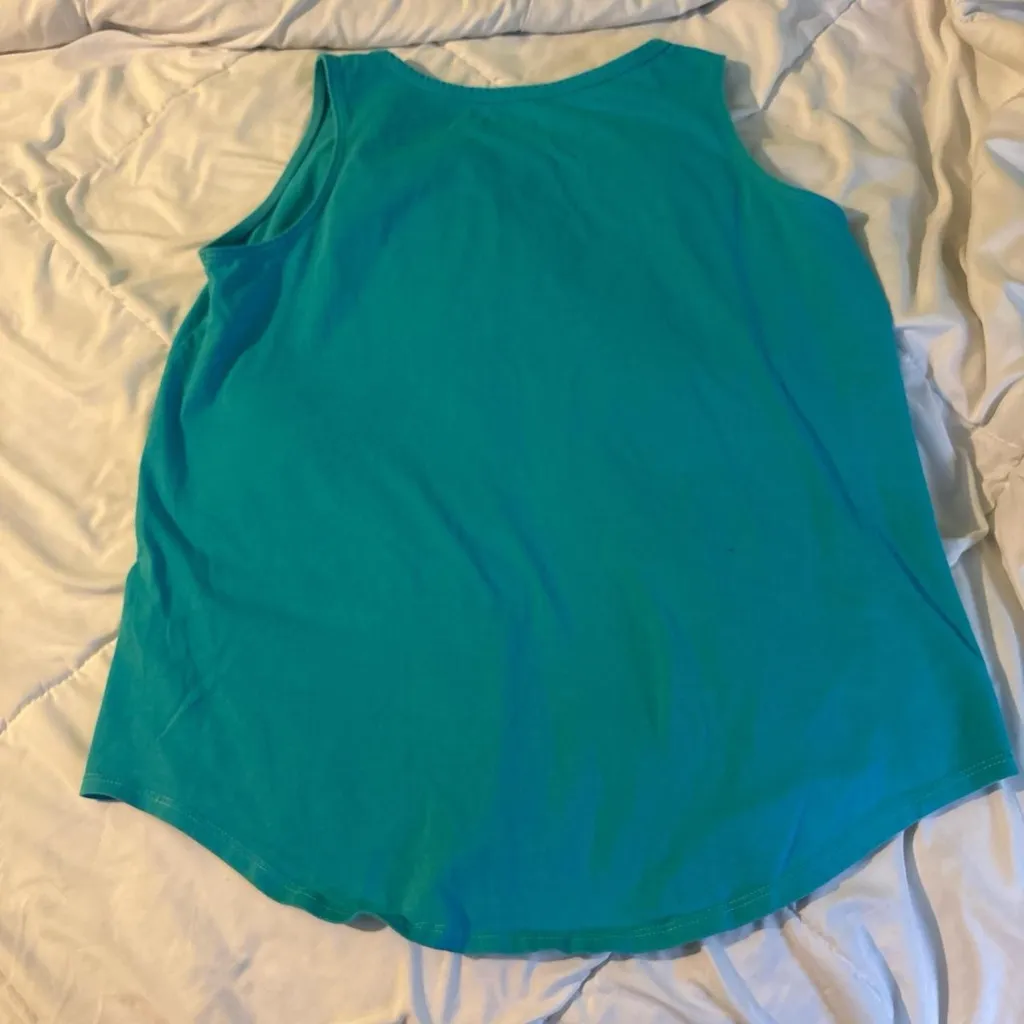 Life Is Good teal Crusher tank - Image 4