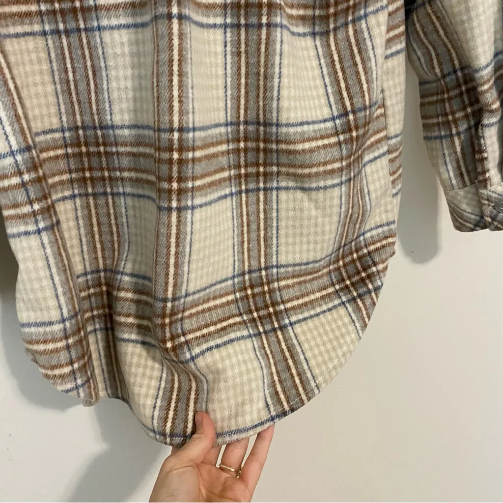 Altar'd State Brown Plaid Shacket size Small - Image 8