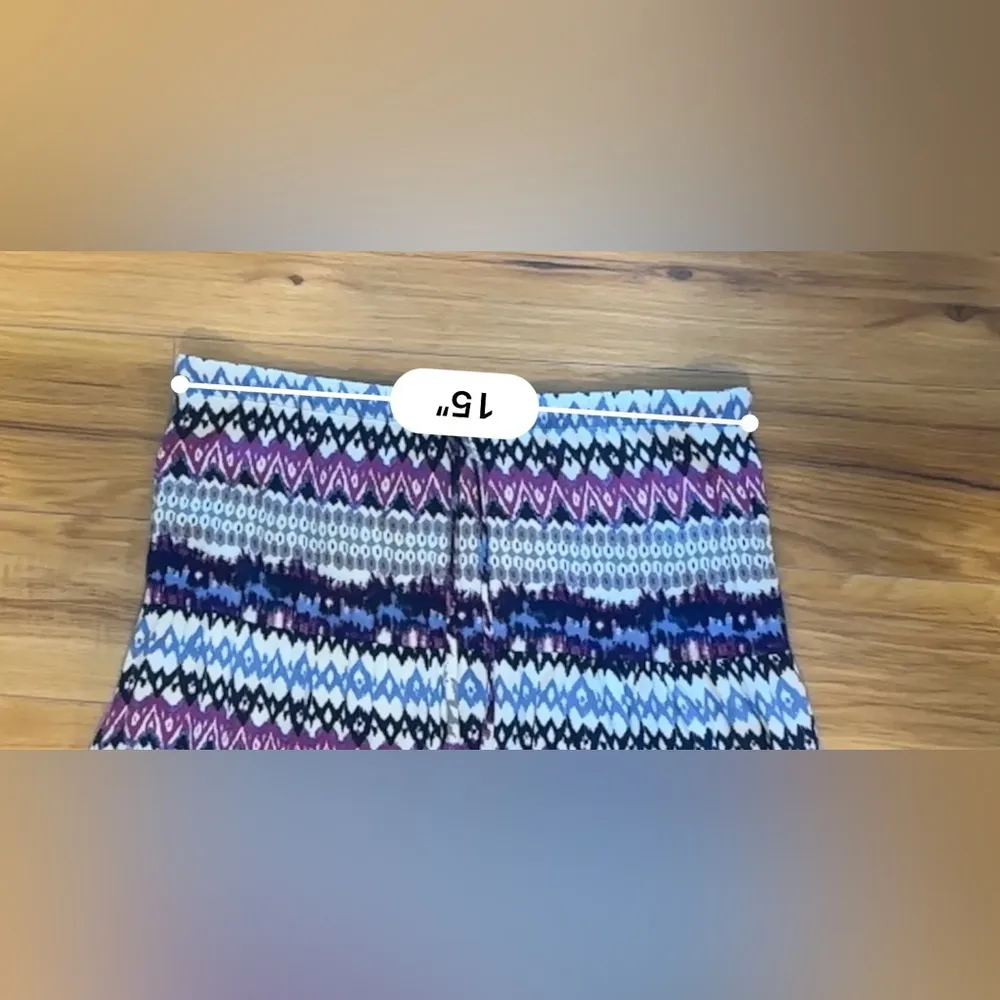 Mossimo Supply Co. Multicolor Knit Maxi Skirt Red - Image 4