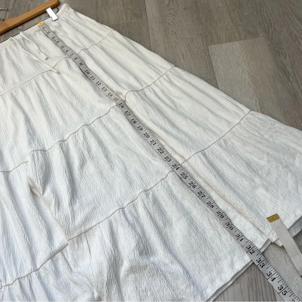 Brandy Melville Skirt tiered midii womens White (one size) coquette casual party - Image 6