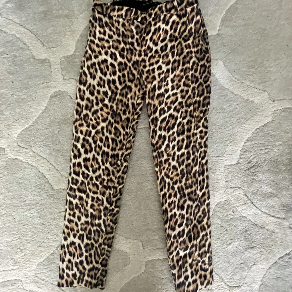Zara leopard print pants. Used /as new - Image 8
