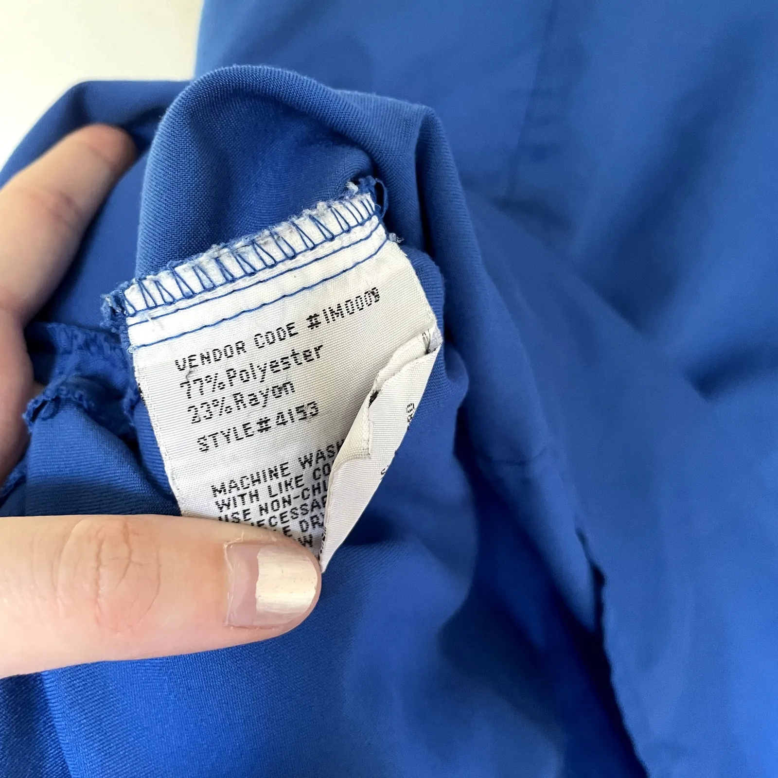 Gray's Anatomy by Barco blue scrubs set workwear pockets women's size medium - Image 8