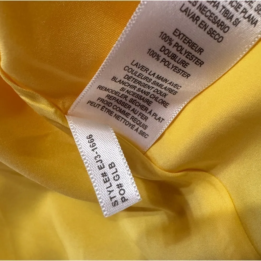 Eliza J Floral Print Popover Halter Sleeveless High-Low Hem Gown Size 10 NWT - Image 3