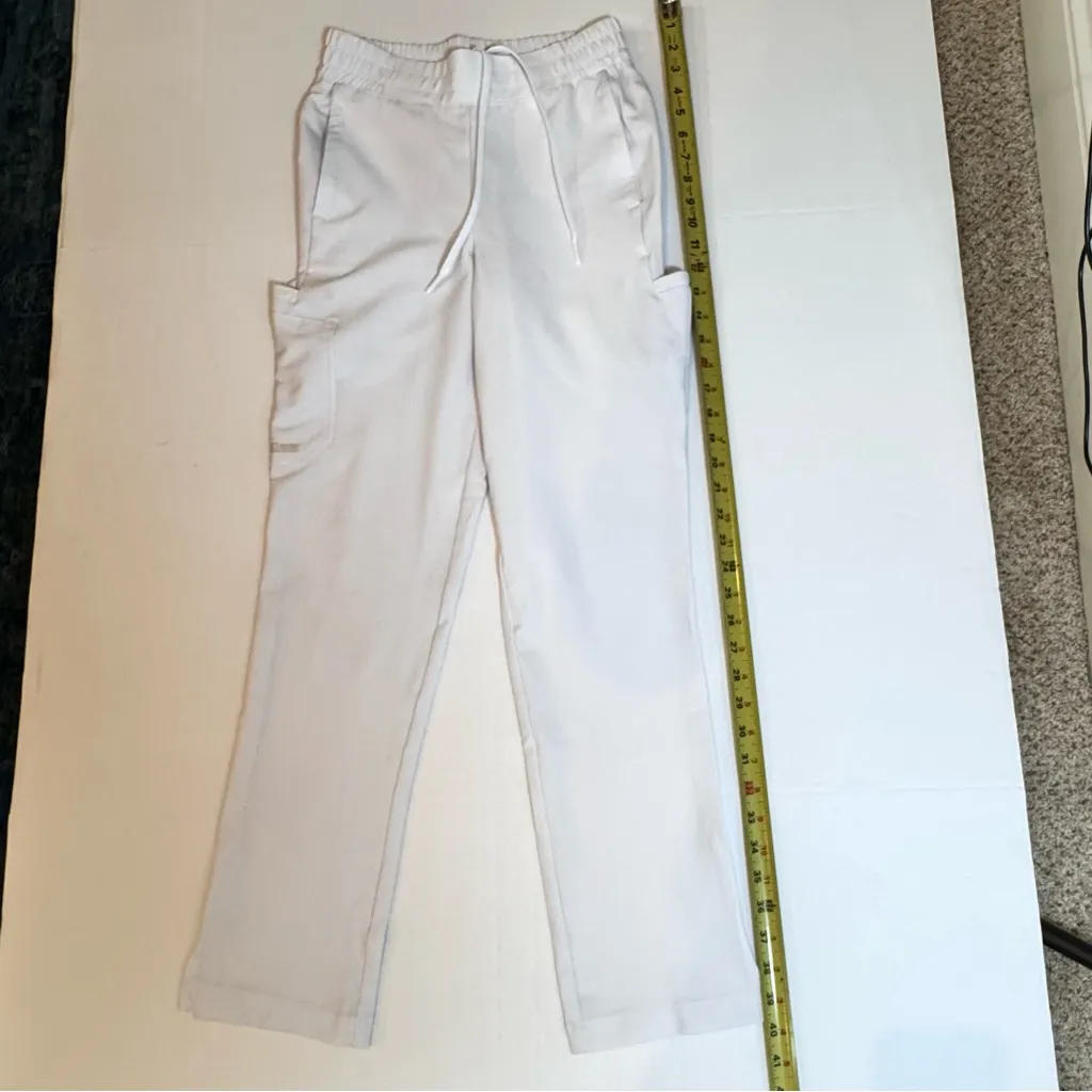 Grey’s Anatomy Barco DevolveStretch Scrub Pants XS White Workwear Stretch - Image 6