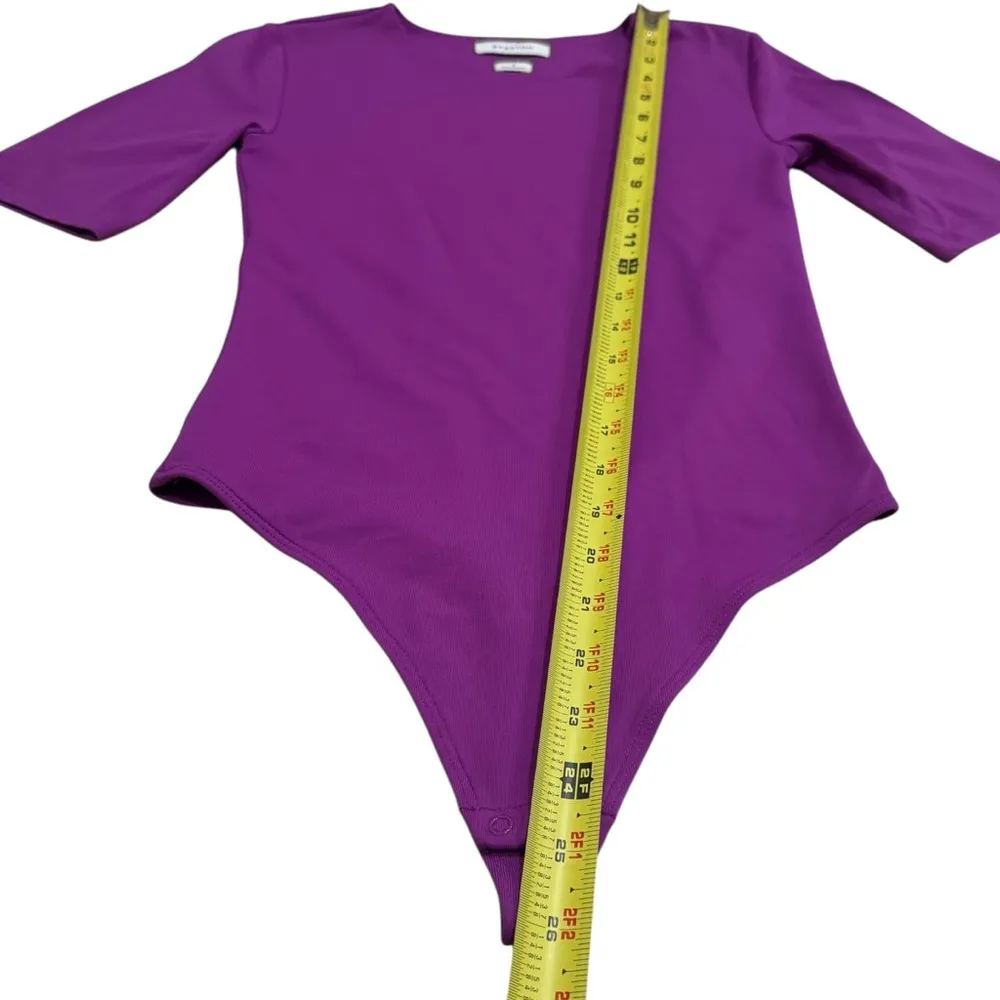 Babaton Contour Crew Half Sleeve Comfort Bodysuit in Color Ube Purple Size S - Image 12