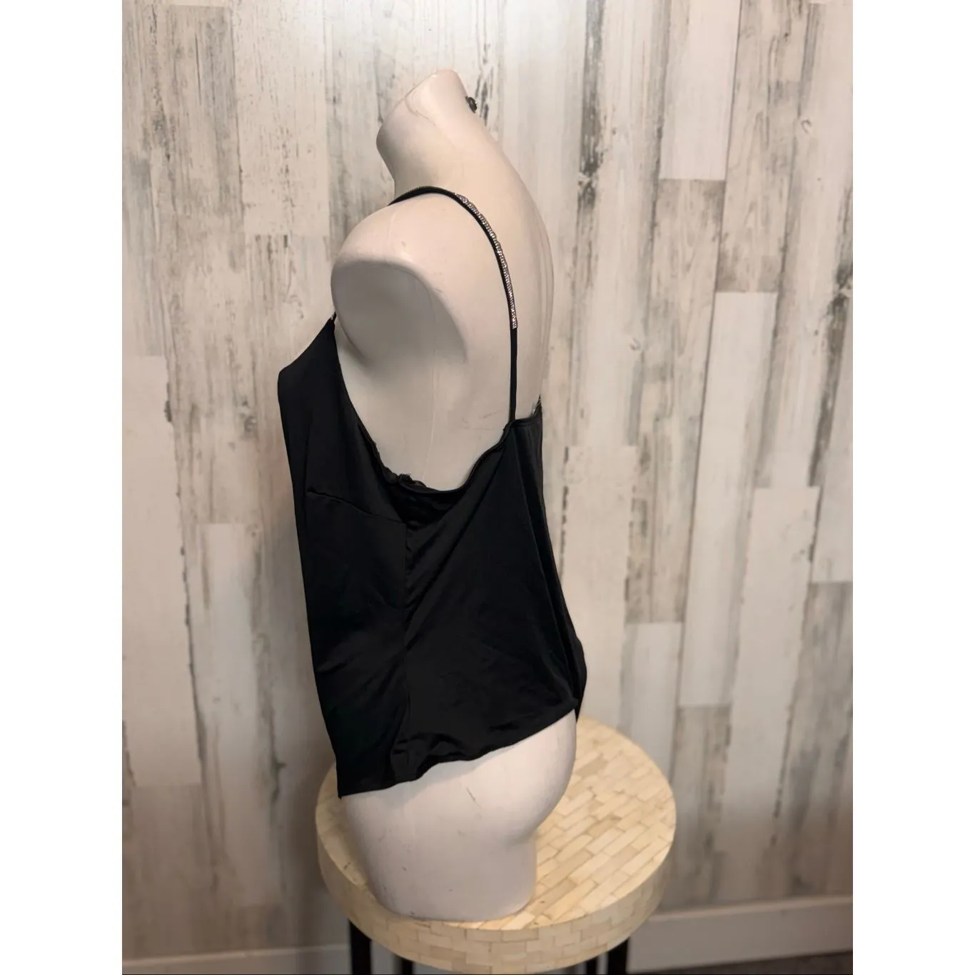 IRIS Black Rhinestone Strap Sleeveless Bodysuit – Size 2XL - Image 8