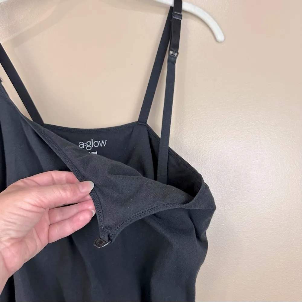 a:glow Black Maternity Nursing Tank Top Large Capsule Basic Layering Size undefined - Image 4