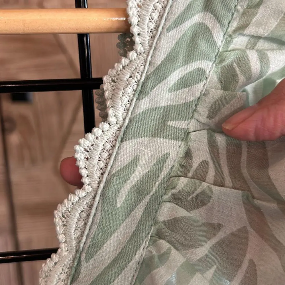 Blu Pepper Womens Dress Sz Large Lt Green Ruffle Sleeveless Mini Fairy - Image 3