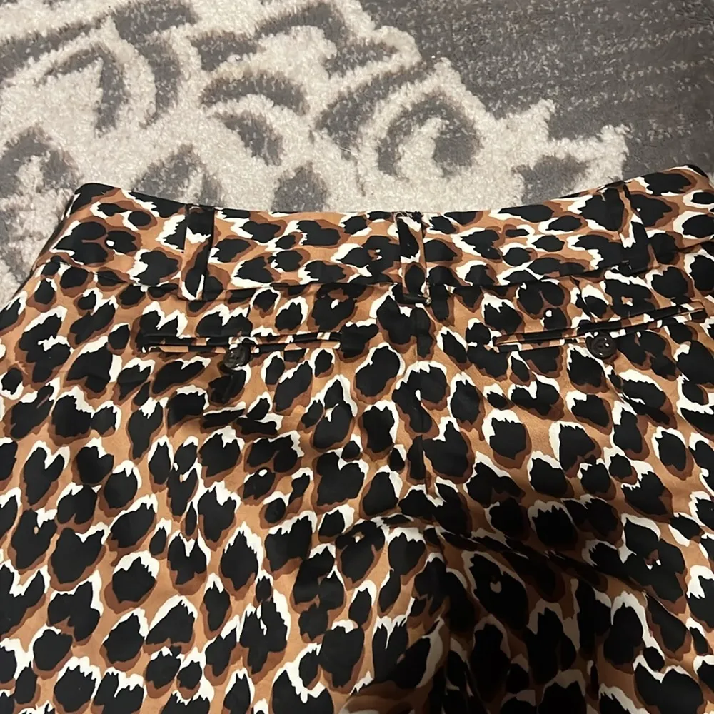 Trina Turk cheetah print pants. Dressy or casual. Size 4. Like new. Has pockets - Image 4