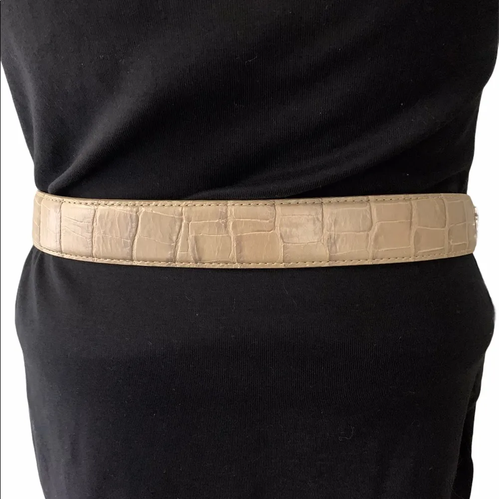 Brighton Tan Leather Belt, Sz 32 - Image 4