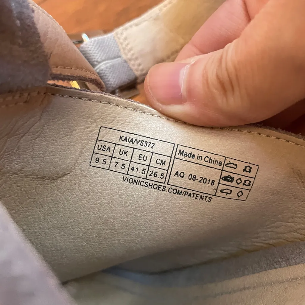 Vionic Perk Kaia Ankle Strap Gray Suede Heeled Sandals - Sz 9.5 🧡🎀 - Image 10