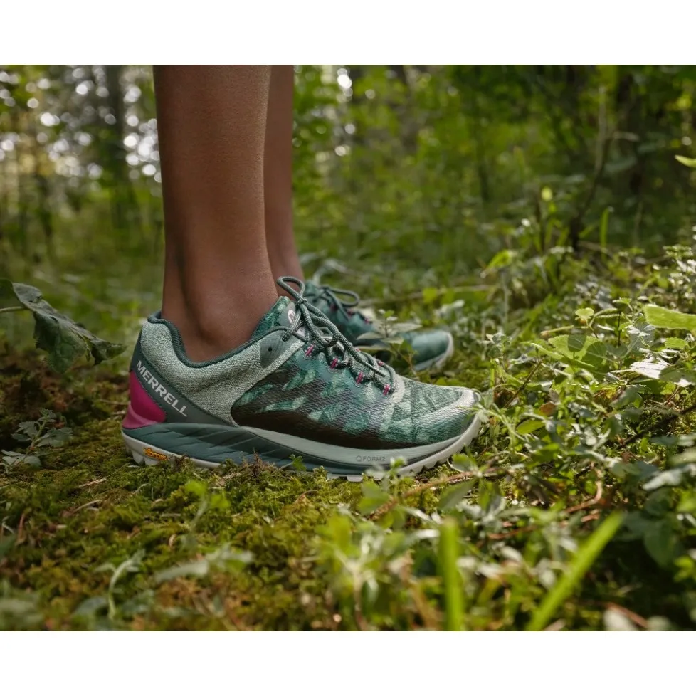 Merrell sz 7.5 Womens Antora 2 Trail Running Shoe Sneaker Teal/Green Active Gym - Image 3