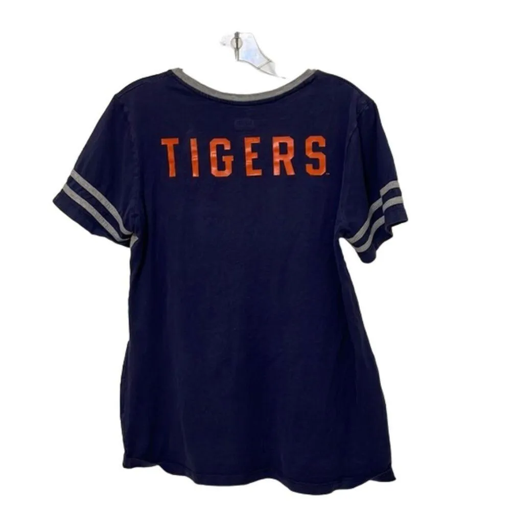 Box Seat Clothing Blue Gray Auburn Tigers Jersey Shirt Womens Large Football - Image 9