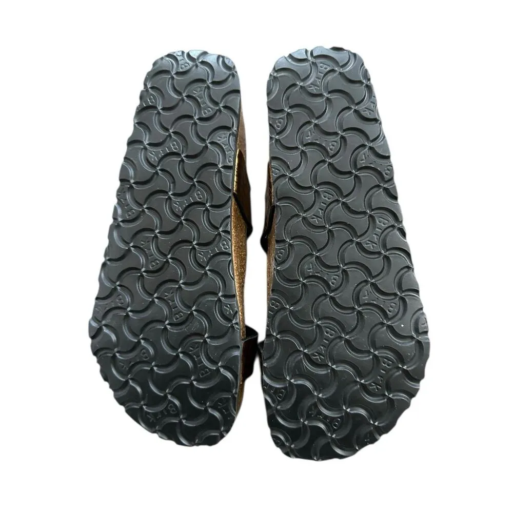 Birkis Faux Leather Metallic Bronze Snake Sandals EU 37 Women 6 / Men 4 - Image 7