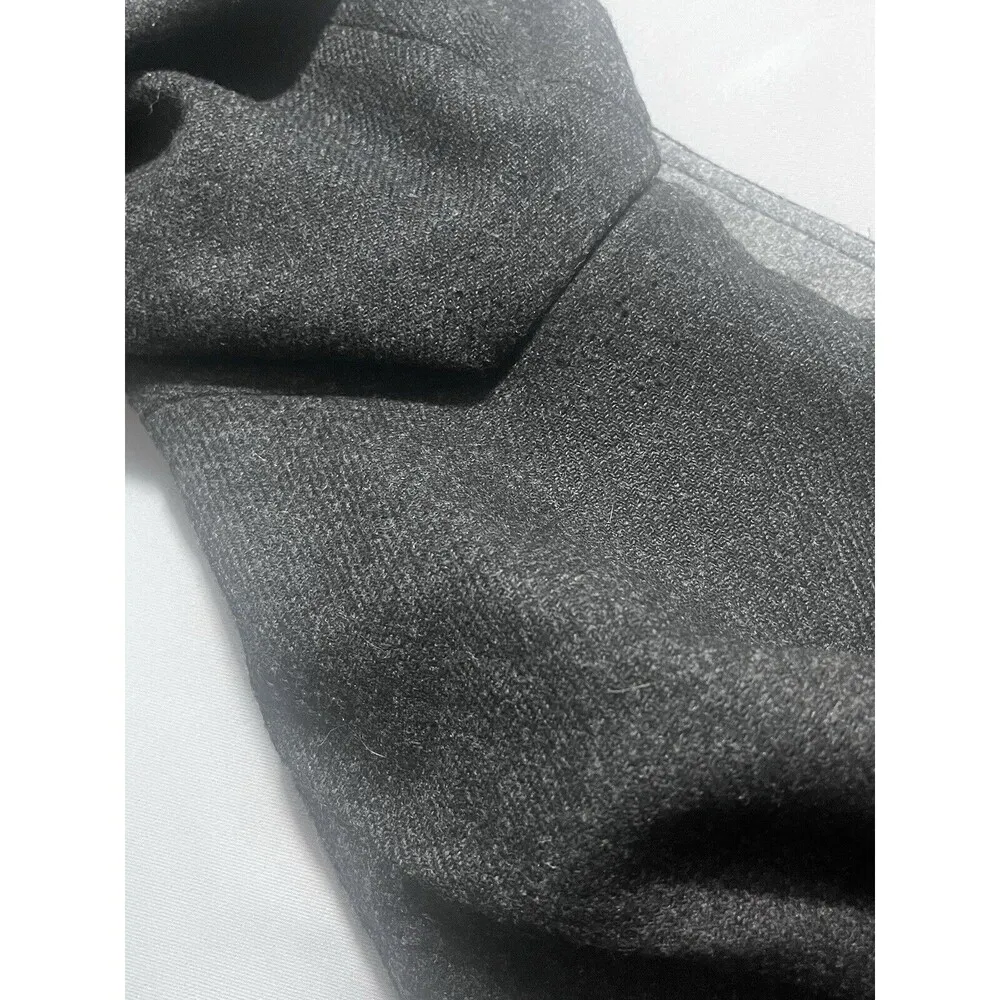 Susana Monaco 100% Lambswool Charcoal Gray Lined Dress Pants Sz 8 Y2K 90’s - Image 9