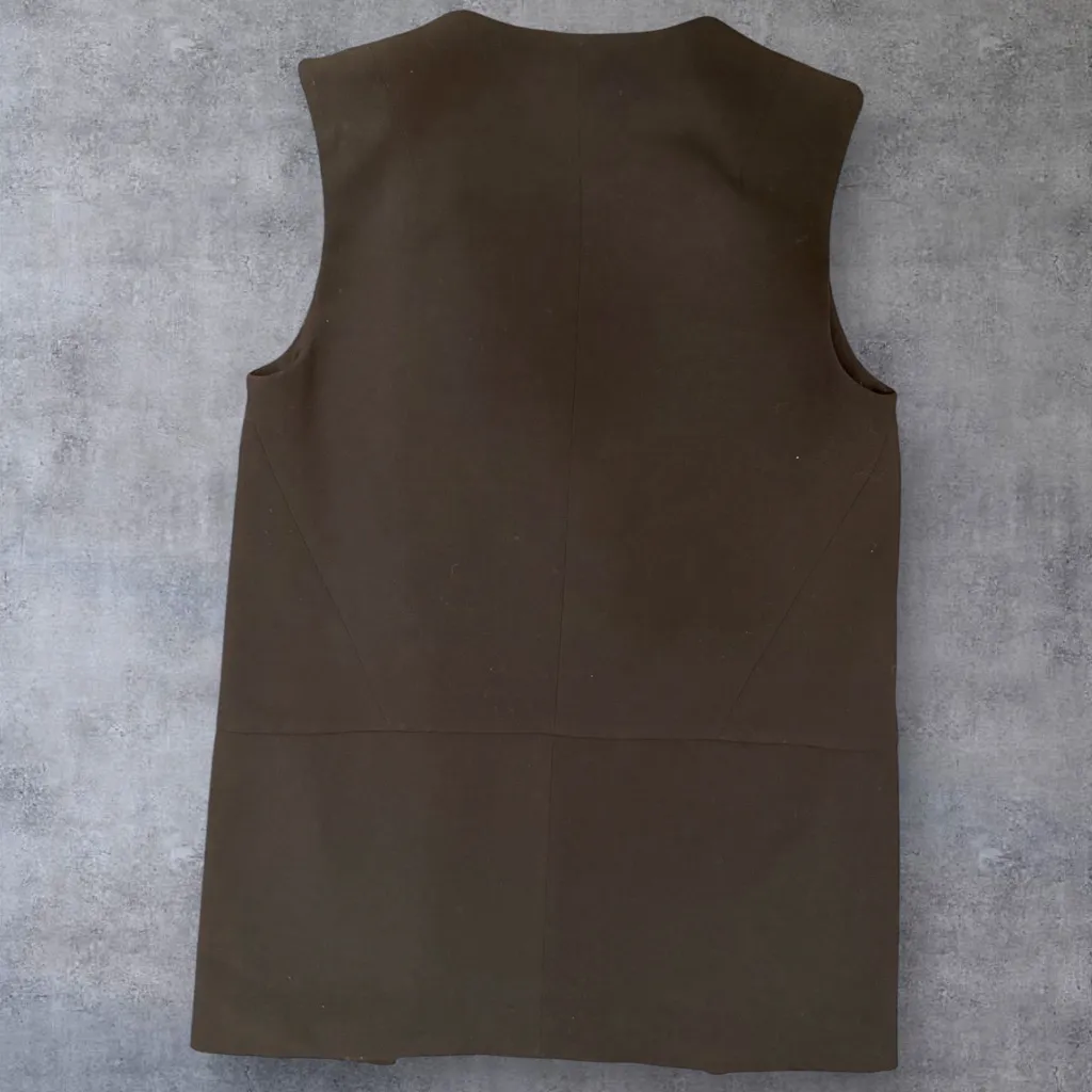 TOPSHOP “Molly” Longline Sleeveless Blazer Vest Black Size 2 (UK 6 / EU 34) - Image 6