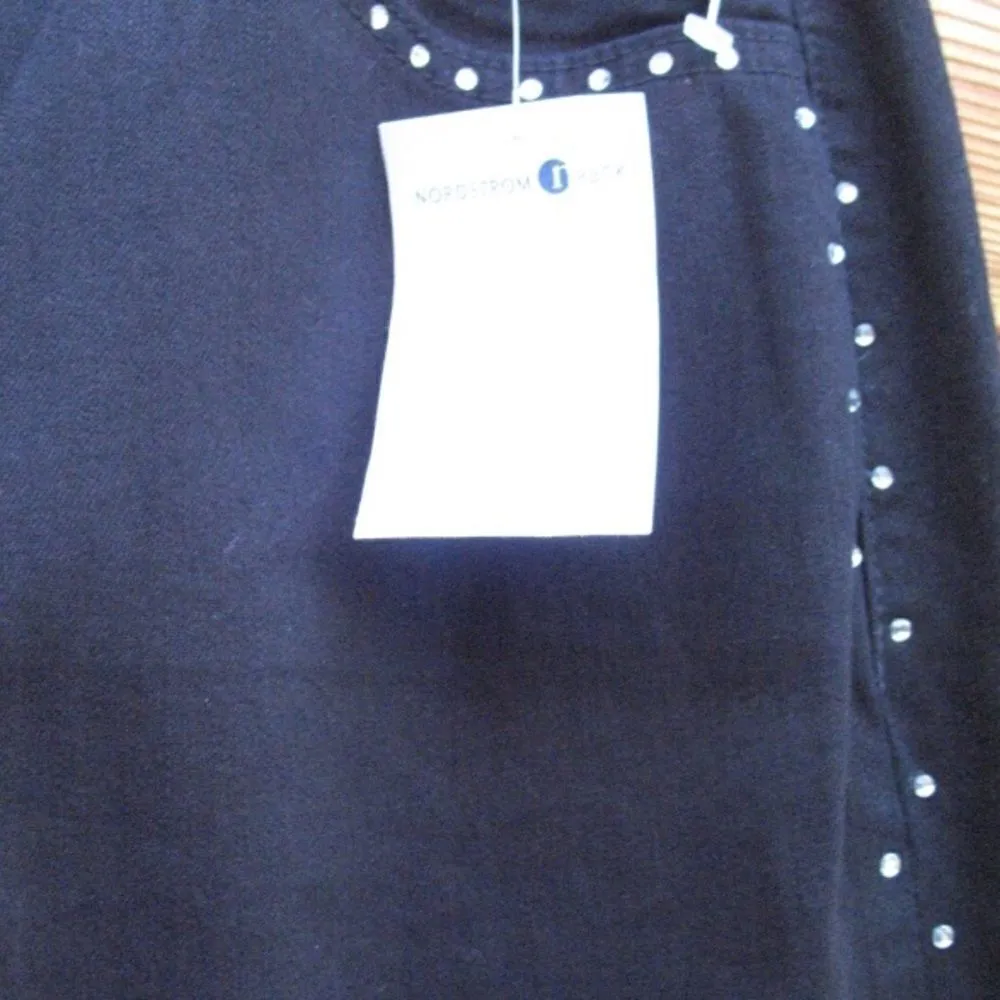 NWT Black Boot Cut Long Rhinestone Jeans - Image 9