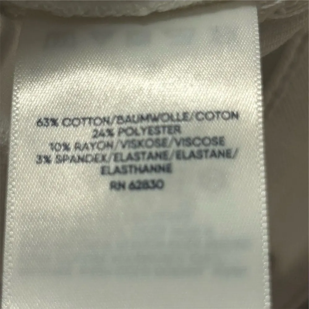 Lands' End Women's White Denim Jean Jacket Size M Casual Formal w/ Side … - Image 15