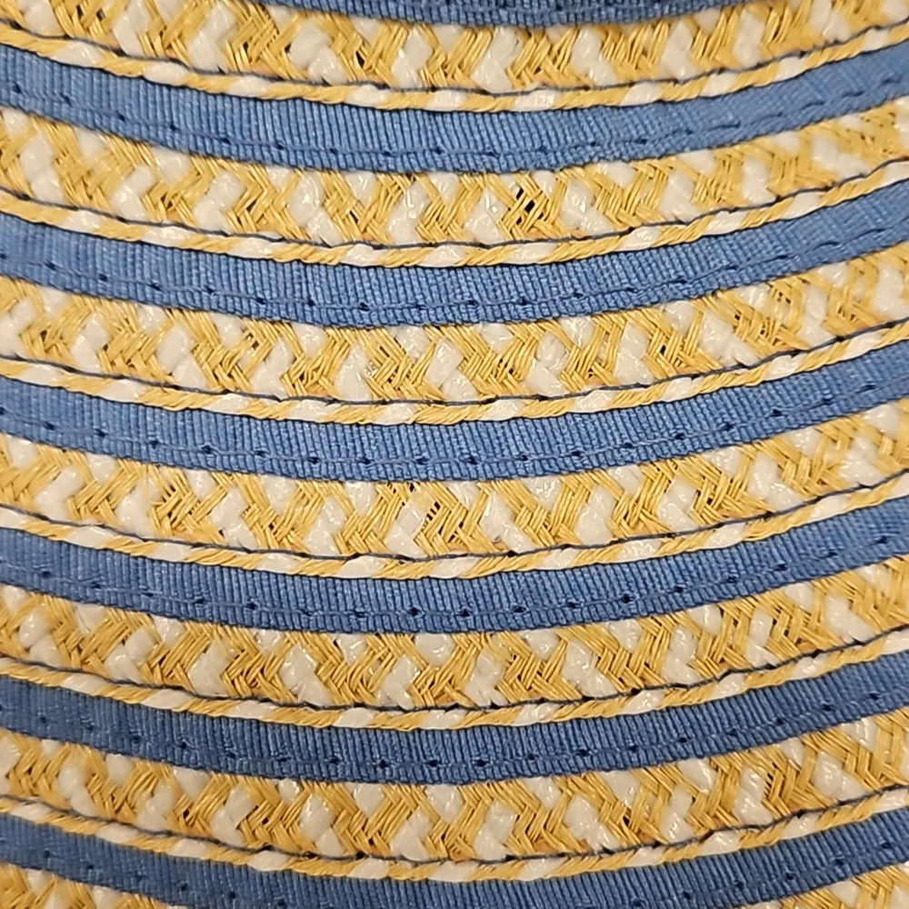 💕ERIC JAVITS💕 Brooke Packable Squishee Visor ~ UPF50+ Blue Mix One Size NWT - Image 10