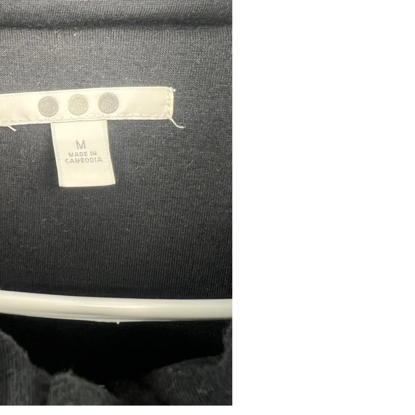 Three Dots | M | Quilted Jacket Soft Shell Full Zip Quilted Cardigan Coat Black - Image 5