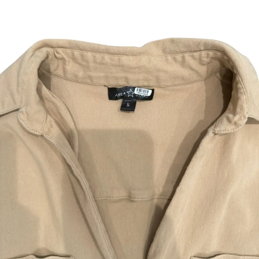 Area Stars Button Down Charlene Dress in Tan, Size S Tan - Image 5