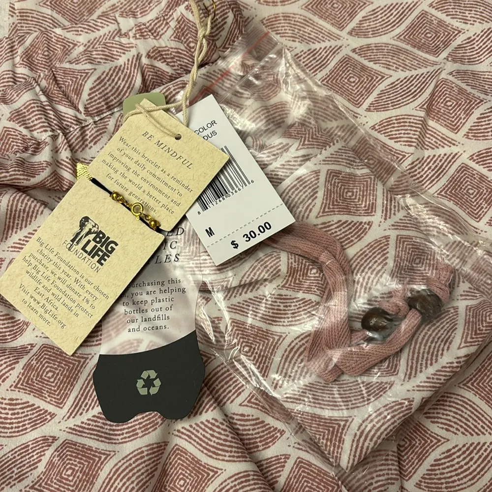 NEW! QUAGGA GREEN LABEL Packable Wide Leg Lounge Pants M (8 - Image 5