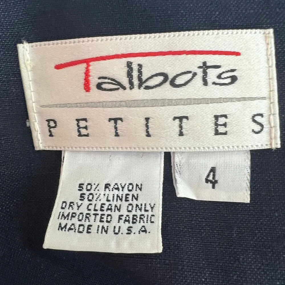 Vintage Talbots Womens Maxi Dress 4P Linen Party Cocktail Beach Vacation Travel - Image 2