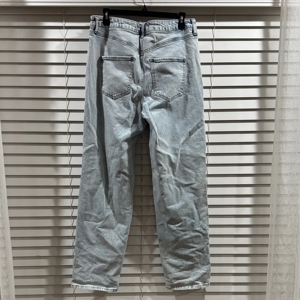 ARULA Women's Light Blue Distressed Boyfriend Jeans Size 10 - Image 3