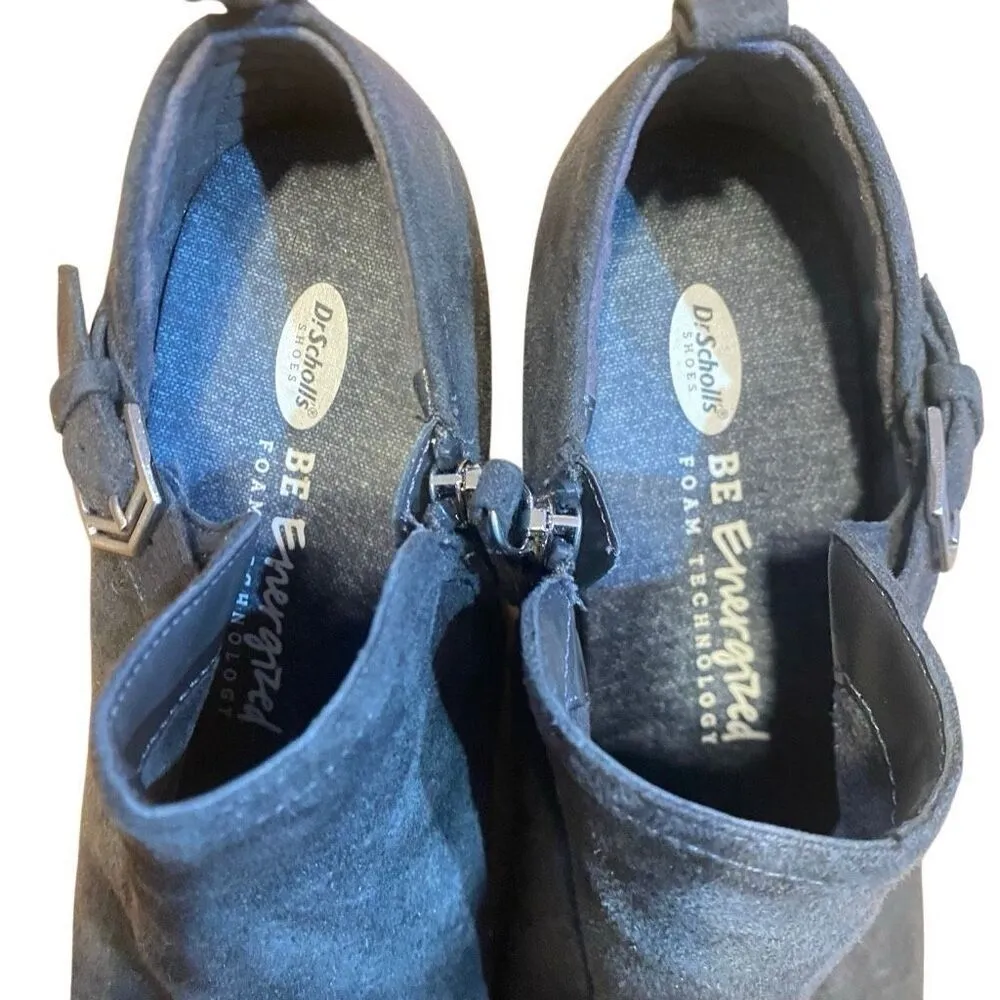 Dr scholls be empowered foam technology gray booties buckle size 8 M - Image 4
