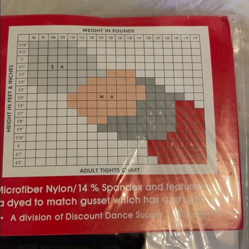 Theatricals Classwear Microfiber Footless Tights M New in Package - Image 9