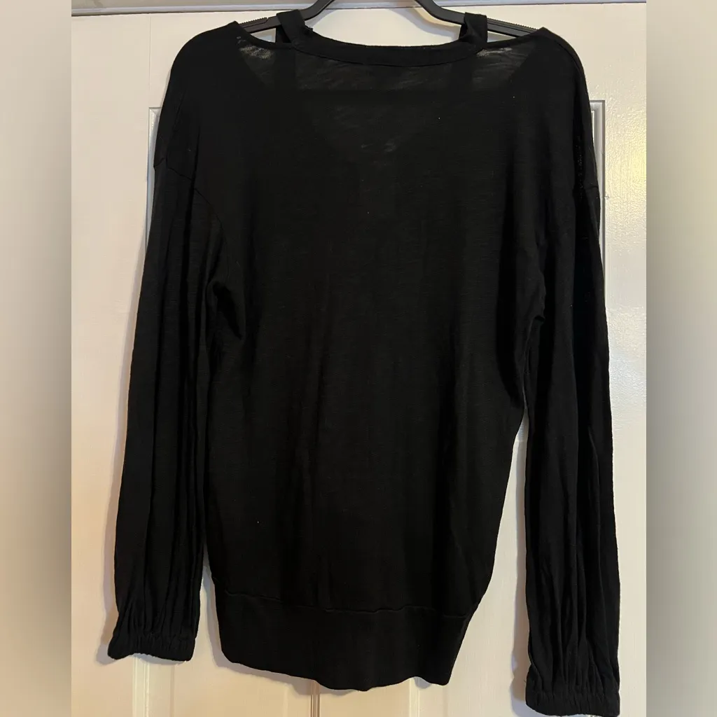 #171 SPLENDID AINSLEY CUT OUT SWEATSHIRT TOP SIZE MEDIUM NWT - Image 2