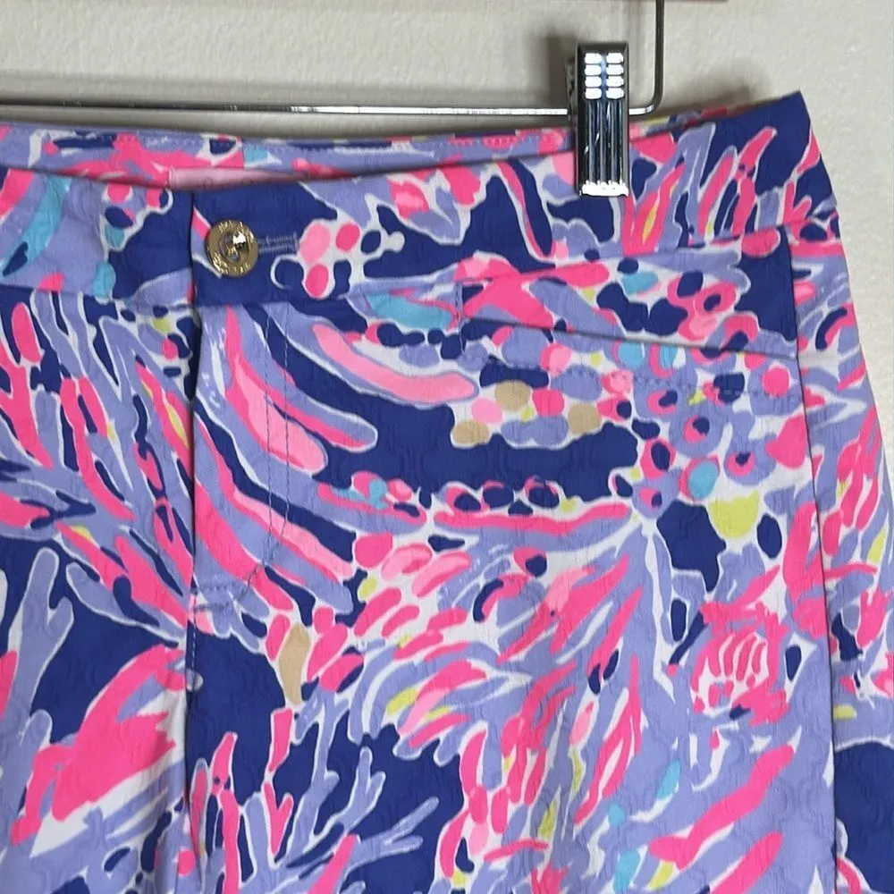 Lilly Pulitzer simply chic Kelly skinny ankle pants size 4 colorful cotton - Image 4